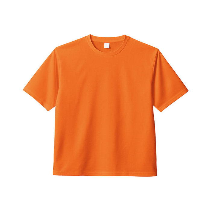 カスタムデザインポリエステルドライＴシャツ　オレンジ　Ｍ