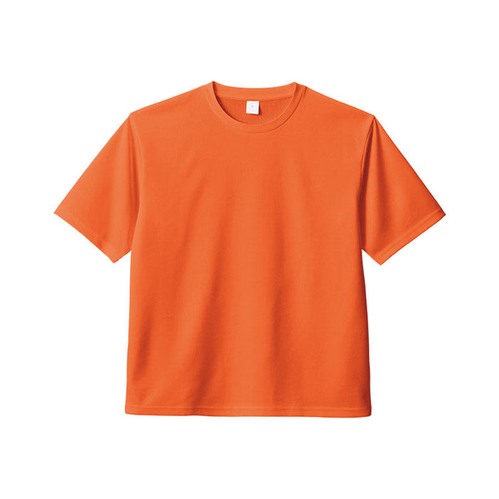 カスタムデザインポリエステルドライＴシャツ　サンライズオレンジ　Ｍ