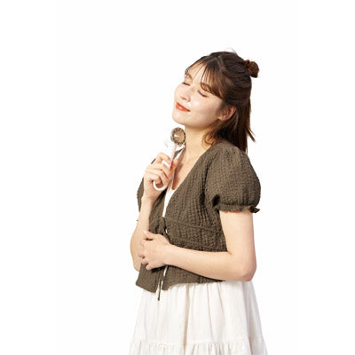 冷却プレートカラビナＵＳＢハンディファン　ホワイト