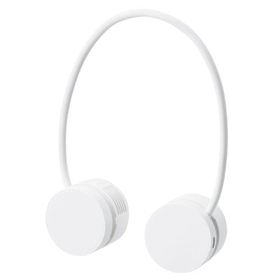 折りたたみネックUSBファン　ホワイト