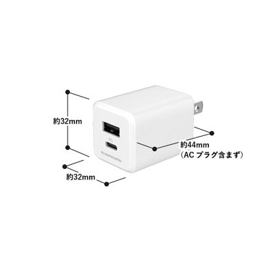 ＰＤ３０Ｗコンセントチャージャー　Ｃ＋Ａ　ホワイト
