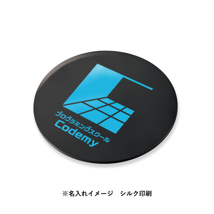 全面印刷できるワイヤレス充電器　ラウンド　10W　ホワイト