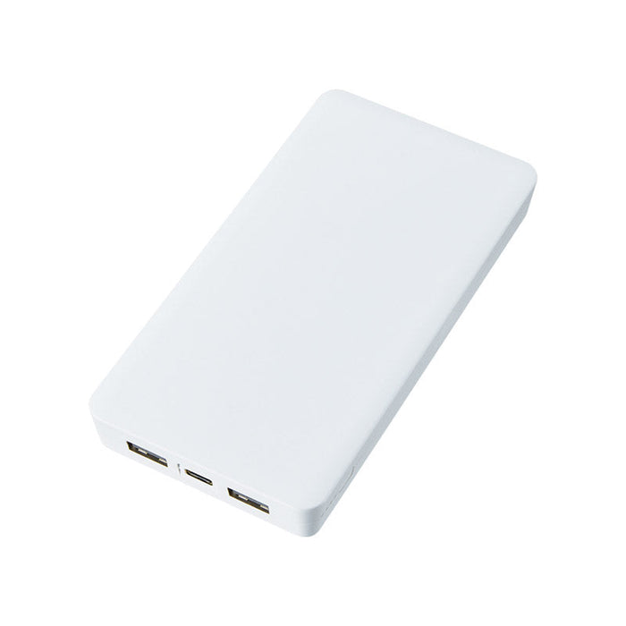 全面印刷できるモバイルチャージャー１００００（リン酸鉄使用）　ホワイト