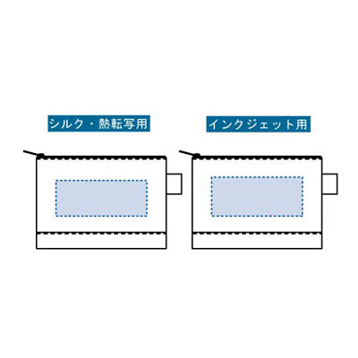 フェアトレードコットンキャンバスフラットポーチ（S）　ナチュラル