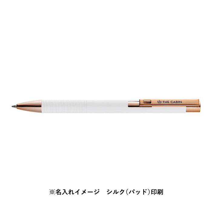 メタルマットボールペン（再生アルミ）　ブラック×ピンクゴールド