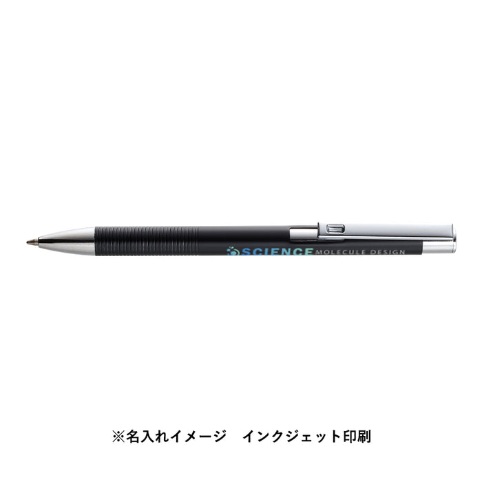 メタルマットボールペン（再生アルミ）　ブラック×ピンクゴールド