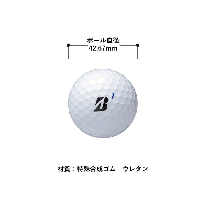 ブリヂストン　ゴルフボール ＴＯＵＲＢ　ＸＳ（３ｐｃｓ）　ホワイト
