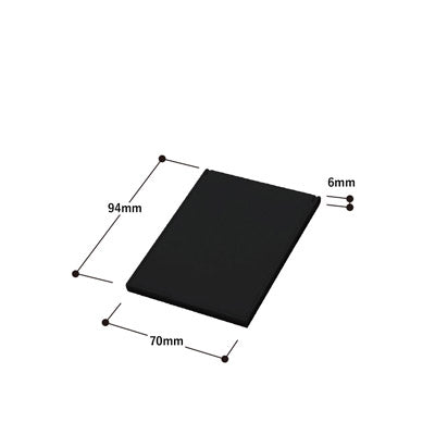 マットスクエアミラー（Ｓ）　レッド