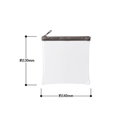 カラーファスナークリアポーチ(S)