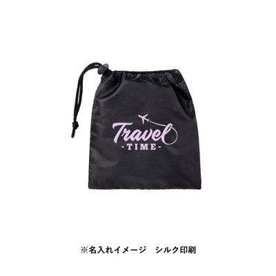 メッシュポリ巾着（S）　ブラック