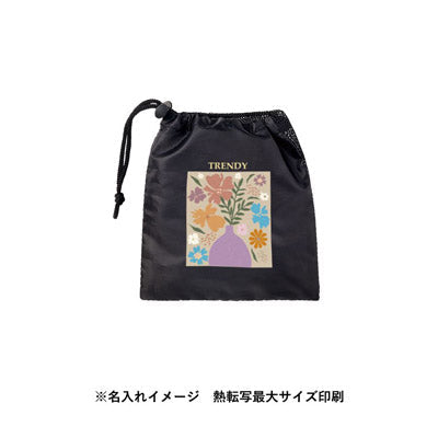 メッシュポリ巾着（S）　ブラック