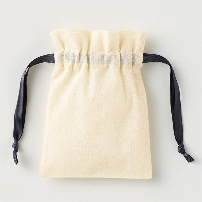 コットンカラーリボン巾着（SS）ブラック