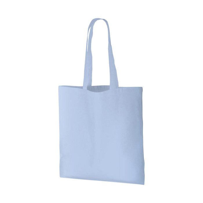 厚手コットンバッグ（Ｌ）　サックスブルー