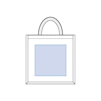 ジュートスクエアトート（Ｍ）　グレー