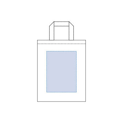 オーガニックコットンＡ４フラットバッグ　ネイビー