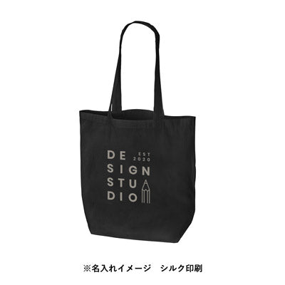 オーガニックコットンバッグ（Ｍ）　ブラック
