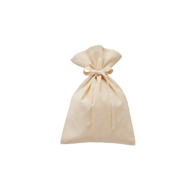 厚手コットンラッピング巾着（Ｍ）　ナチュラル