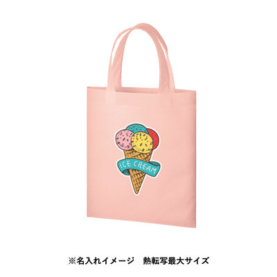 再生不織布Ａ４フラットトート　サーモンピンク