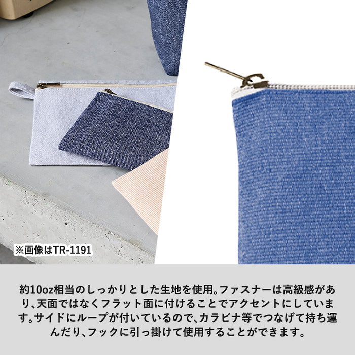 シャンブリックキャンバスフラットポーチ（SS）