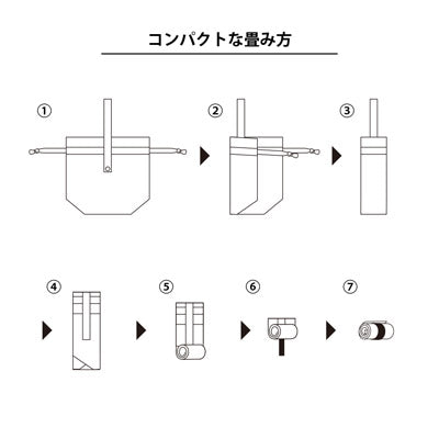 クルリト　コンパクトクーラー巾着バッグ