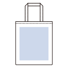 ライトキャンバスフラットバッグ（L）　ネイビー