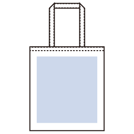 ライトキャンバスフラットバッグ（LL）　ネイビー