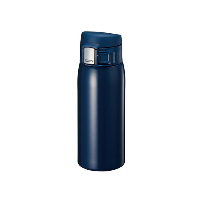 ワンタッチカービングサーモボトル　３６０ｍｌ　ネイビー