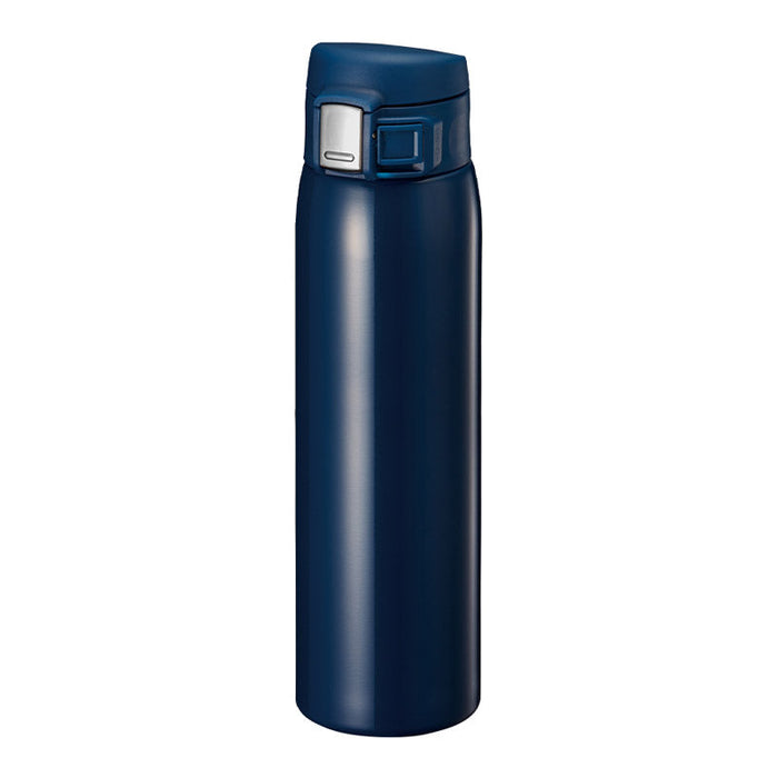 ワンタッチカービングサーモボトル　４８０ｍｌ　ネイビー