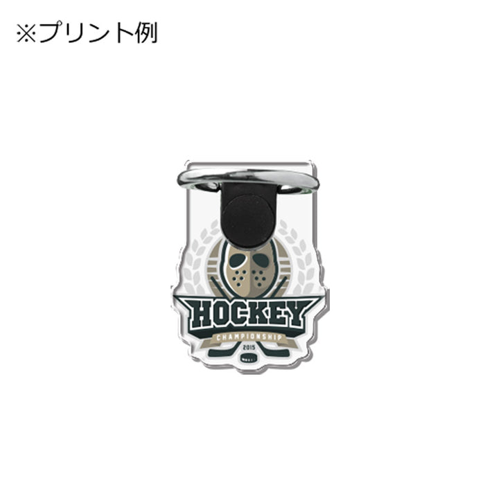 レーザーカットできるモバイルリングホルダー　クリア