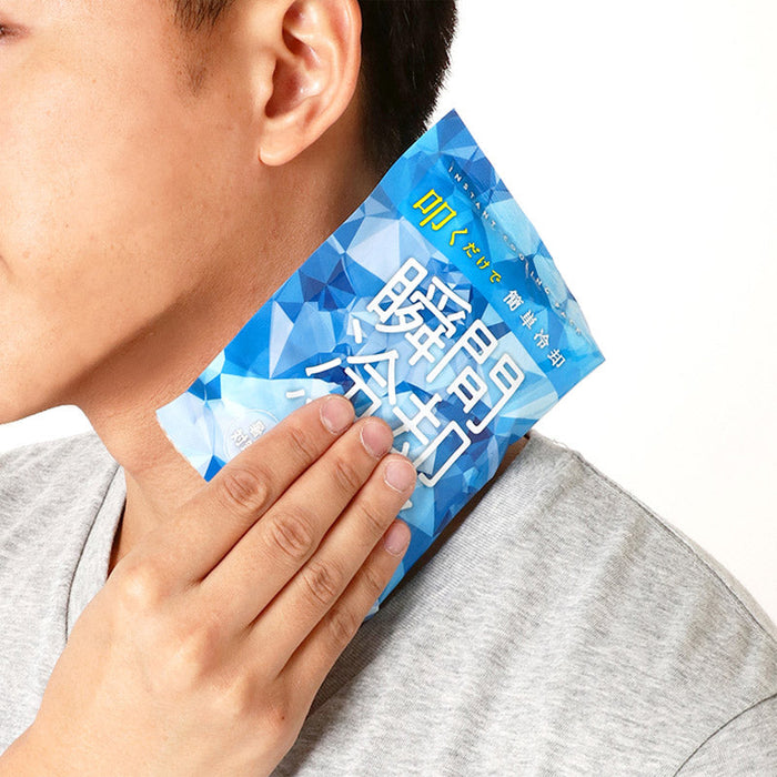 保冷剤にもなる瞬間冷却パック　ホワイト