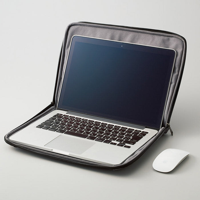 ハンドルがしまえるＰＣバッグ　グレー