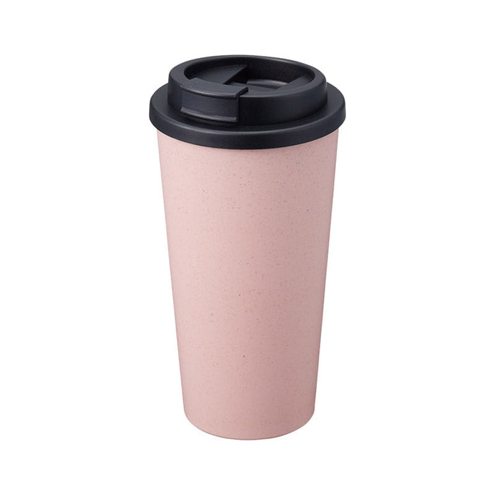 ダブルウォールタンブラー４８０ｍｌ　（バンブーファイバー配合）　スモークピンク