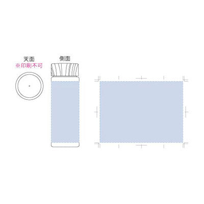 木目調キャップスリムクリアボトル500ml