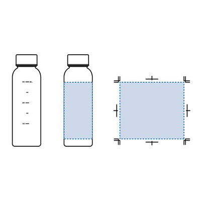 目盛り付フロストボトル360ml