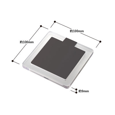 クリアワイヤレス充電器 スクエア 5W