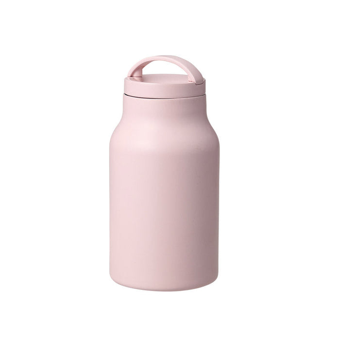 Ｈａｎｄｉｔシンプルサーモボトル３５０ｍｌ　ピンクベージュ
