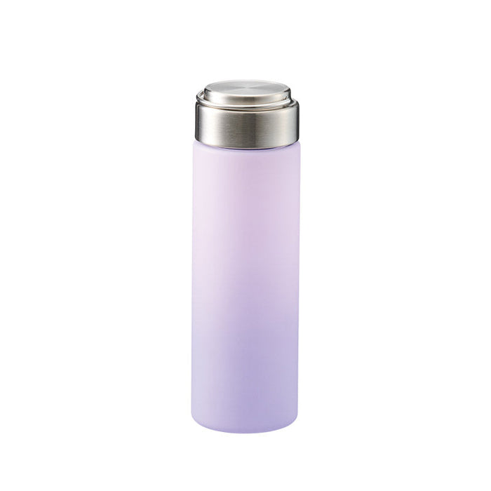 グラデーションハンドルクリアボトル５００ｍｌ　ピンク×パープル