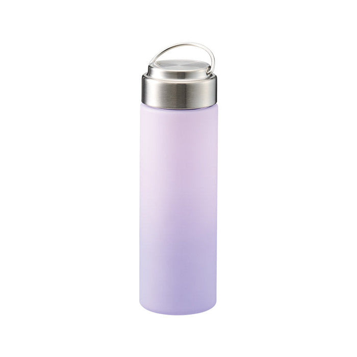 グラデーションハンドルクリアボトル５００ｍｌ　ピンク×パープル