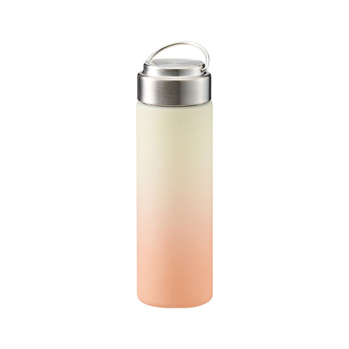 グラデーションハンドルクリアボトル５００ｍｌ　イエロー×オレンジ