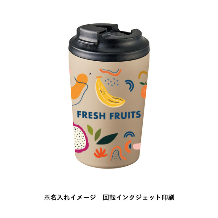 リッド付ステンレスサーモタンブラー３８０ｍｌ　シルバー