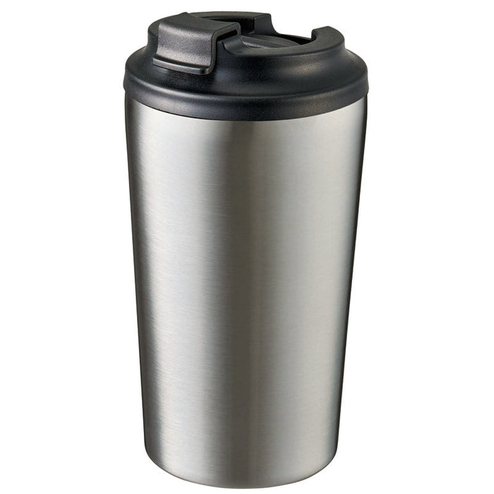 リッド付ステンレスサーモタンブラー４５０ｍｌ　シルバー