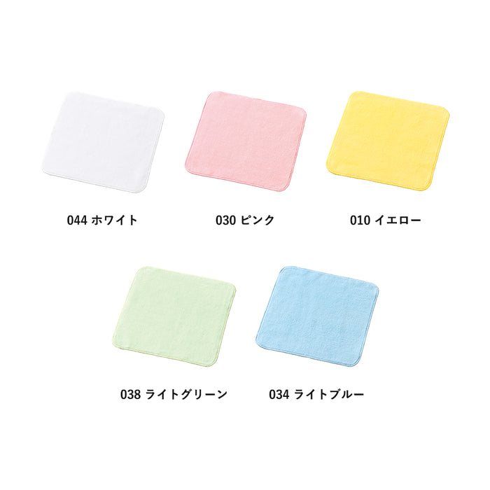 プリントしやすいコットンシャーリングミニタオル　ホワイト