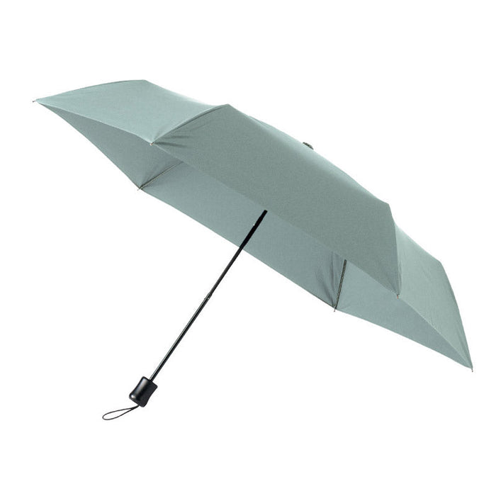 ひと振り雨粒サラッとUV折りたたみ傘　スモークブルー