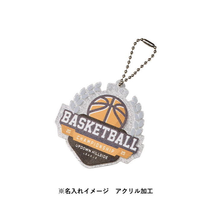 ラメアクリルキーホルダー 65×67mm　クリア