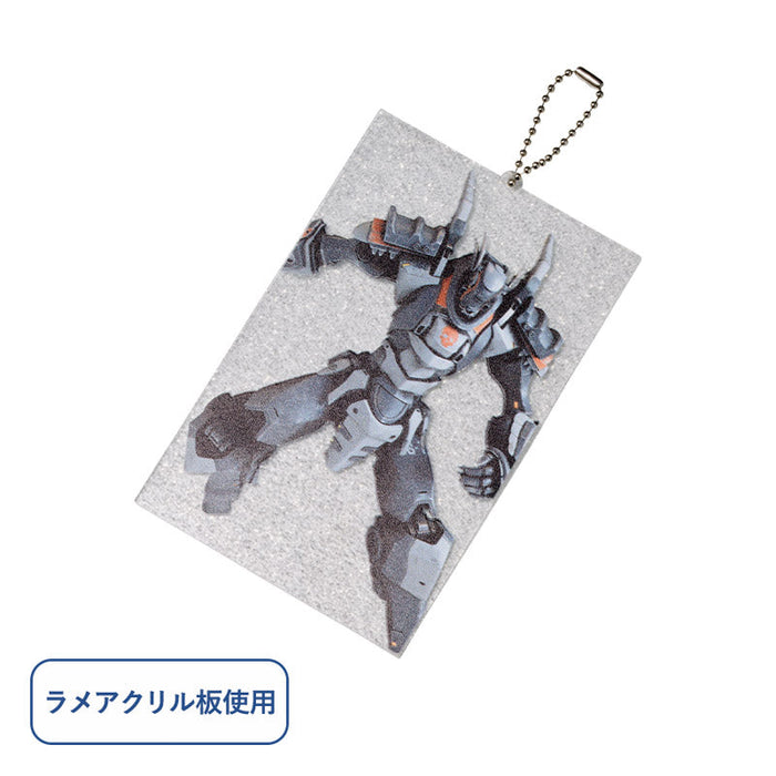 ラメアクリルキーホルダー 88×140mm　クリア