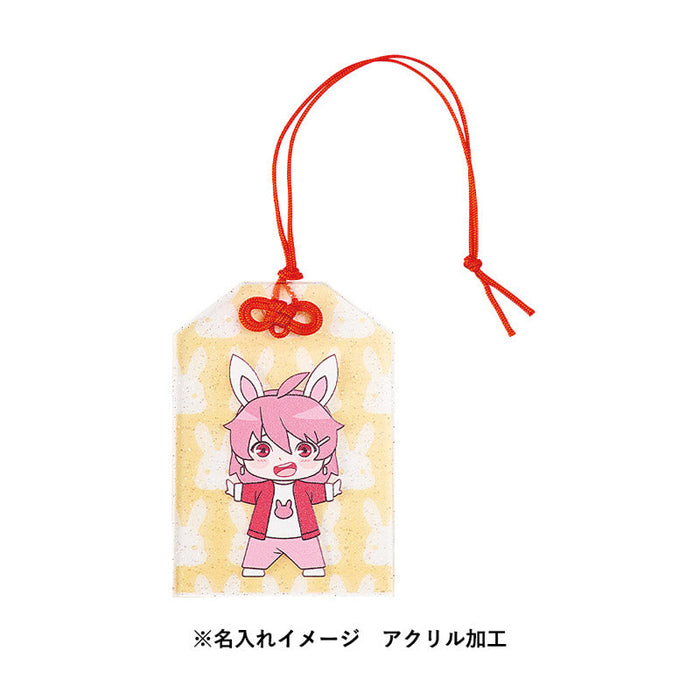 ラメアクリルお守り(M) 3mm　クリア