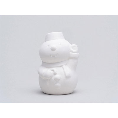 らくがきクリスマス貯金箱（スノーマン）
