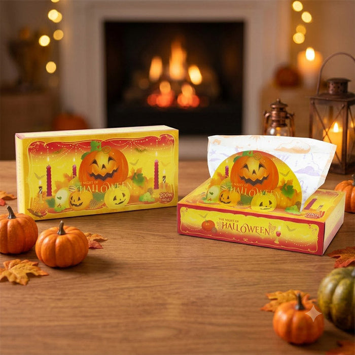 ハロウィンBOXティッシュ120W