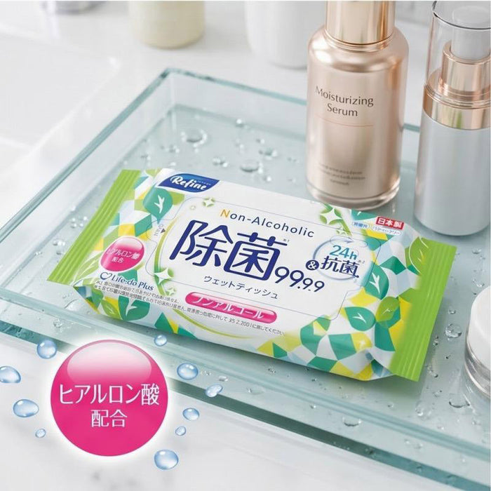 リファイン ポケットウェットティッシュ10枚1P ノンアルコール除菌