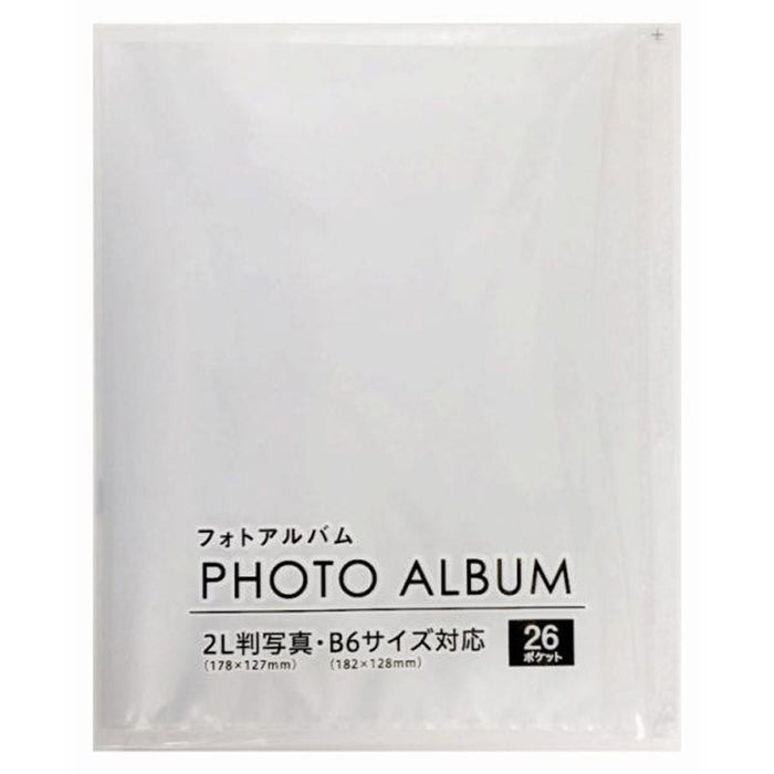 フォトアルバム2L判写真サイズ26ポケット